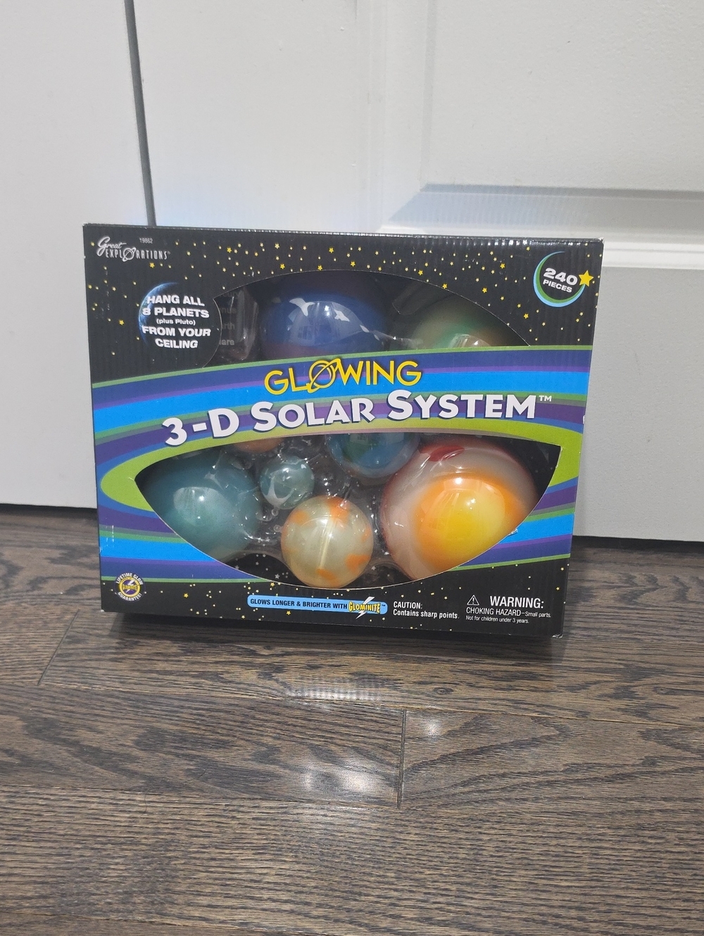 Glowing 3-D Solar System Kids Toy